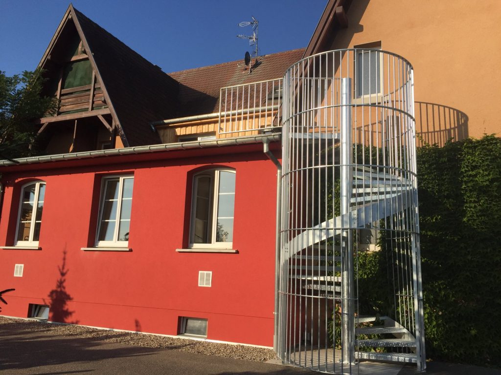 Escalier colimaçon galvanisé